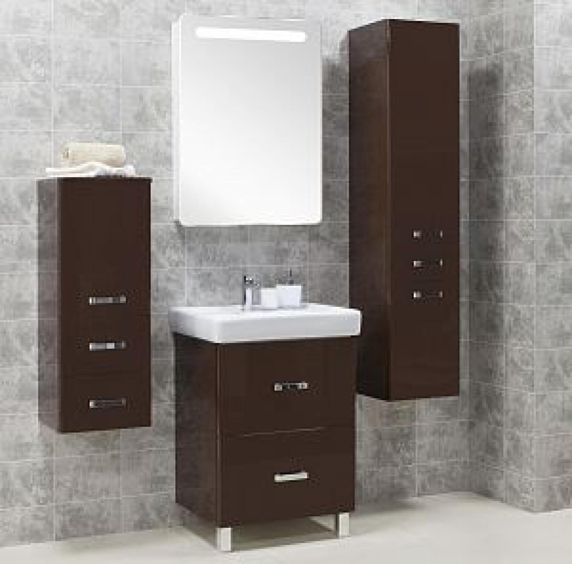 Мебель для ванной 60х47 Акватон Америна Н 60 темно-коричневая