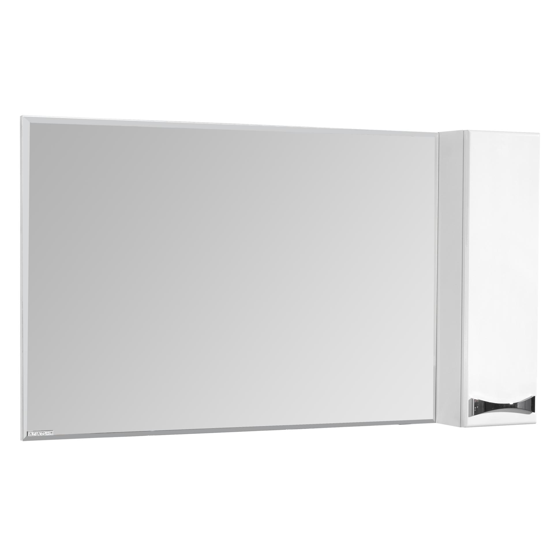 Шкаф-зеркало с подсветкой 120 см Акватон Диор 1A110702DR01R белый