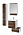 Шкаф-пенал 30 см Акватон Капри 1A230503KPDBR коричневый